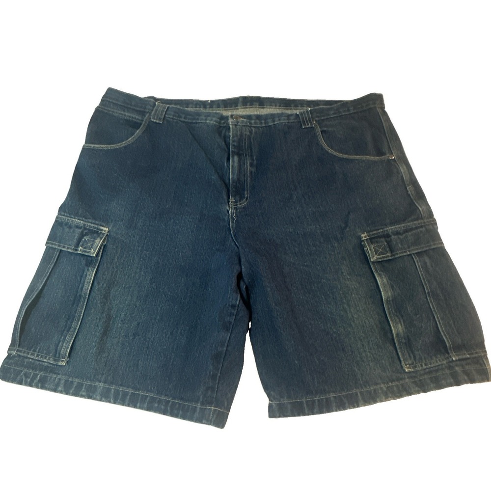 Vintage Tuff Designs Mens Denim Cargo Shorts - Men's Size 54